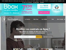 Tablet Screenshot of lettre-resiliation.com